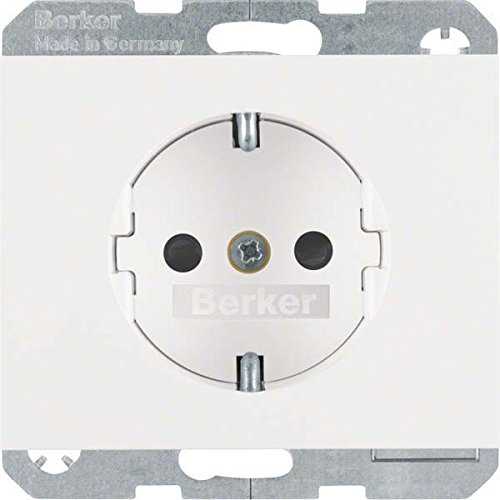 Berker 41357009 Steckdose SCHUKO mit erhöhtem Berührungsschutz K.1 polarweiß, glänzend Mesch Shop Berker 41357009 Steckdose SCHUKO mit erhöhtem Berührungsschutz K.1 polarweiß, glänzend Mesch Shop